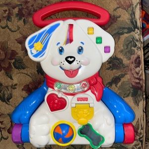 Fisher Price Bingo Dog Puppy Activity Learn Sit To Stand Walker Crib Toy  1999